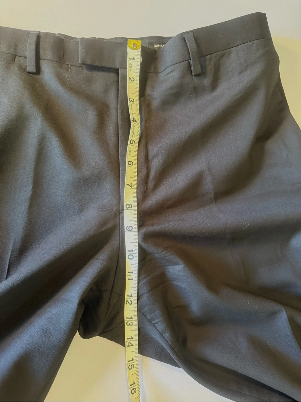 Banana Republic Marzotto Super 120S Wool Dress Pants Men's 34 X32 Black Slim Fit